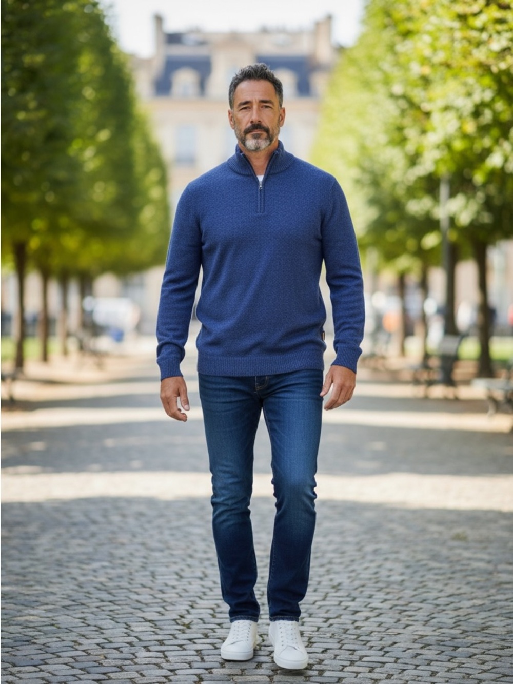 Rodd & Gunn Navy Merrick Bay Quarter-Zip Sweater 2XL
